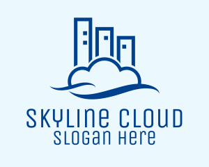 Modern Cloud Building logo design