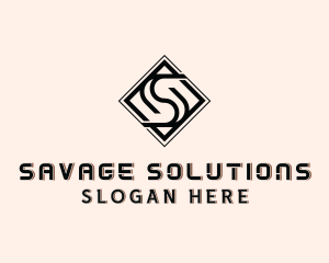 Industrial Tile Letter S  logo design