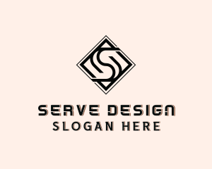 Industrial Tile Letter S  logo design