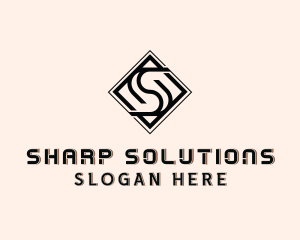 Industrial Tile Letter S  logo design