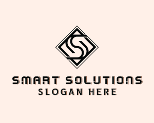 Industrial Tile Letter S  logo design