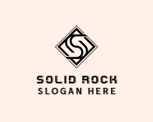 Industrial Tile Letter S  logo design