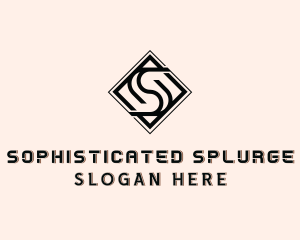 Industrial Tile Letter S  logo design