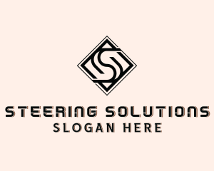 Industrial Tile Letter S  logo design