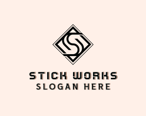 Industrial Tile Letter S  logo design