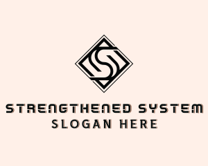 Industrial Tile Letter S  logo design