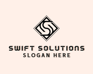 Industrial Tile Letter S  logo design