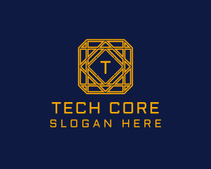 Luxurious Cyber Technology logo design