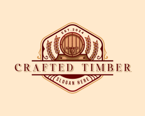 Barrel Taproom Brewery logo design