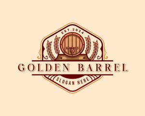 Barrel Taproom Brewery logo design