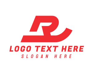 Red Swoosh Letter R Logo