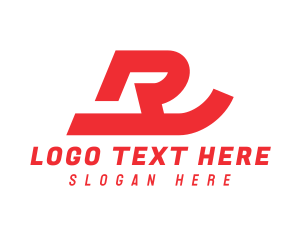 Name - Solid Swoosh R logo design
