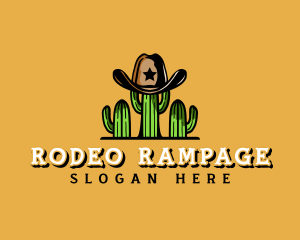 Cactus Cowboy Hat logo design