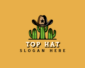 Cactus Cowboy Hat logo design