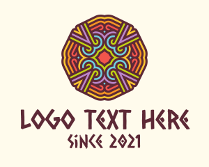 Colorful Tribal Pattern logo