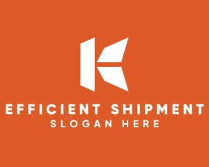 Courier Shipping Letter K logo