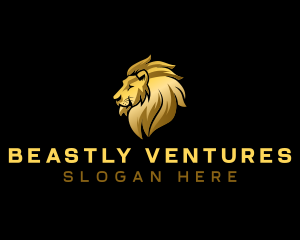 Elegant Lion Beast logo design