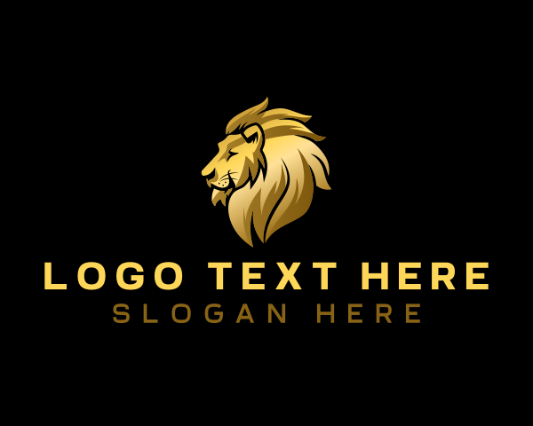 Elegant Lion Beast logo