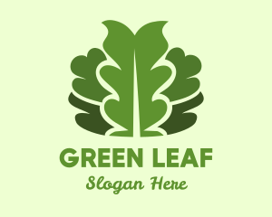 Green Leaf Foliage logo design