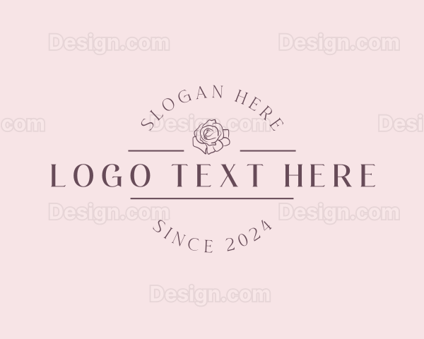 Natural Floral Rose Logo