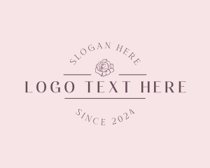 Natural Floral Rose  logo