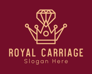 Royal Diamond Crown logo design