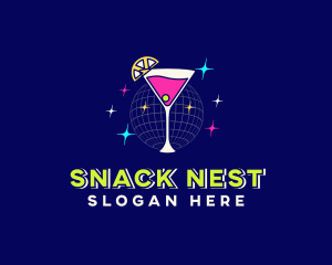 Lemon Cocktail Drink  logo design