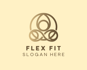 Yoga Fitness Exercise logo design