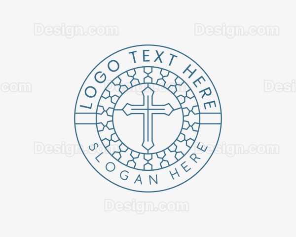 Cross Church Christianity Logo