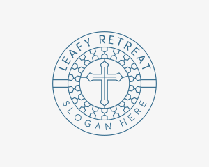 Cross Church Christianity logo design