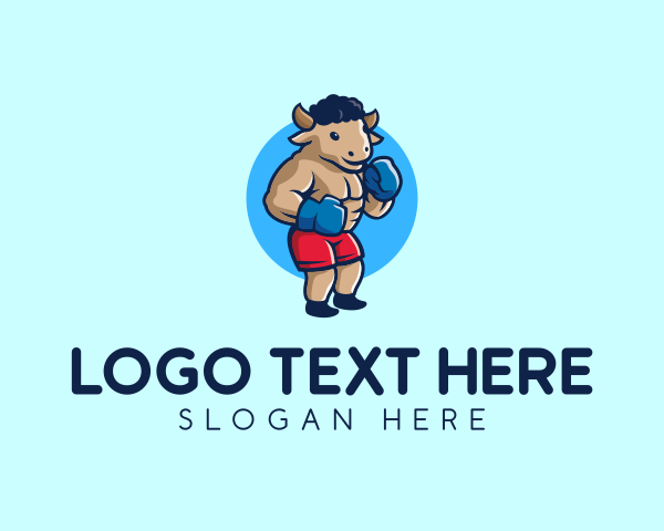 Bull Boxing Fighter logo