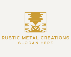 Metalwork Laser Engraving logo design