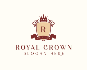 Crown Shield Royal logo design