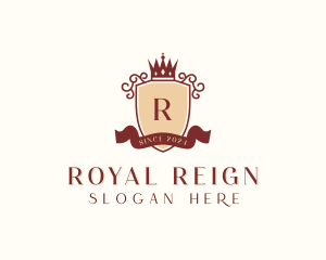 Crown Shield Royal logo design