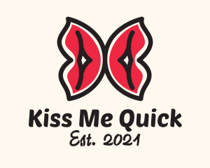 Red Butterfly Lips logo