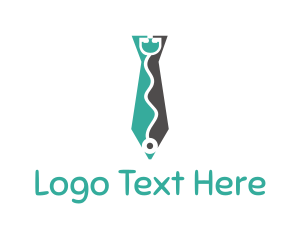 Doctor - Doctor Tie Stethoscope logo design