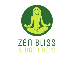 Woman Yoga Meditation logo