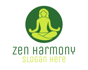 Woman Yoga Meditation logo