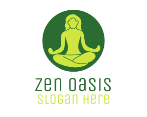 Woman Yoga Meditation logo