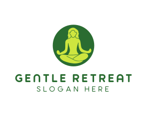 Woman Yoga Meditation logo