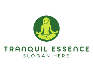 Woman Yoga Meditation logo