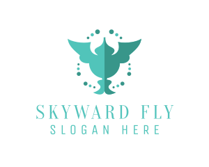 Humming Fly Bird logo