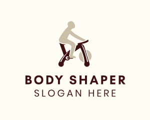 Human Exercise Bike logo design