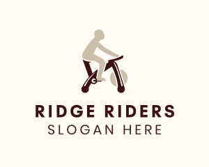 Human Exercise Bike logo design