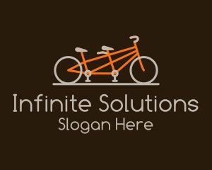 Tandem Bicycle Bike Logo