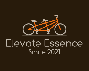 Tandem Bicycle Bike logo