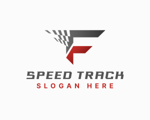 Modern Automotive Race Letter F logo