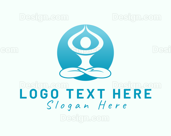 Health Fitness Meditation Logo