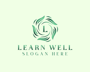 Herbal Wellness Leaves logo design