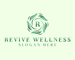 Herbal Wellness Leaves logo design